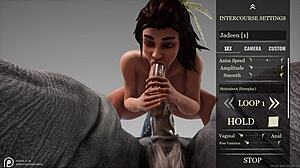 black big ass big tit milf jadeen takes rhinoman's monster cock destruction