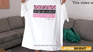 thick latina amateur deep anal pounded rough at lingerie casting pov