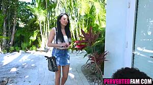 stepmom's curious about checking out stepsons dick up close