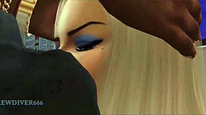 Latina Hooker Deepthroats Thug's Monster Black Cock Rough Oral