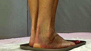 my feet pee on strawberries then trample them