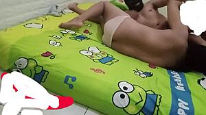 Indonesian College Girl Cheats with Big Tits Handjob Squirting