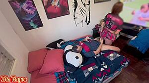 Flamenguista bent over taking Bayer's monster cock live intriguing twist