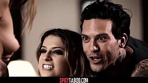 horny college teens kristen scott jill kassidy ride cowgirl in first wild foursome