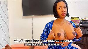 Madrasta's tight pussy only for dad but horny son fucks wet