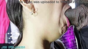 Craving cock so bad bent over for truck driver doggystyle interracial creampie big ass milf shaved pussy