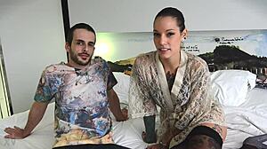 Brunette big ass euro casting interview reveals tattooed spanish curves up close