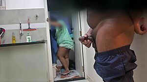 Blowjob By Desi Maid Sucking Owner's Cock