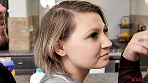 fucking stepdaughter's perky tits and creamy tight pussy