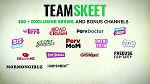 gf tricks stepson into stepmommy threesome 😈 big cock cumshot chaos!! 💦