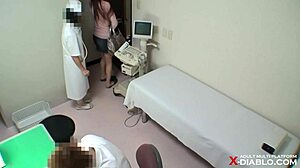 japanese housewife spies doctor tits in hidden hospital cam