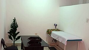 i catch the nurse getting super sexy in the doctor's office