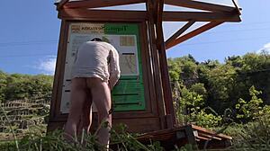 he pulls over and bangs this bold beauty right on the roadside