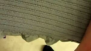 Cumshot week day 4: sticky aftermath coats dirty socks feet