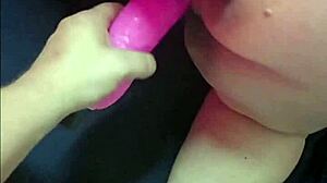 slutty stepmommy's fat pussy takes johnny bravo's vibrator then his jizz