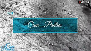 couple hunts outdoor spot for kinky cum panties