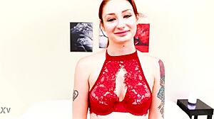 violet monroe gulps massive cock deepthroat facefuck cum!