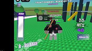 Brunette Fucks Hardcore in Roblox Game Action
