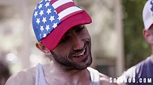 Sweaty Stepfamily Barbeque Turns into Horny Gangbang Double Penetration!