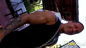 small tits cowgirl begs bulky guy to stuff her asshole