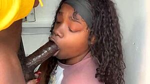 whoa, 11-inch stepbro cock gets sucked off by keisha minaj till cumshot!