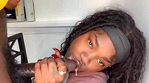 whoa, 11-inch stepbro cock gets sucked off by keisha minaj till cumshot!