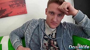 cuck watches jessica malone suck stranger's cock and take creampie load