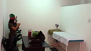 i catch the nurse getting super sexy in the doctor's office