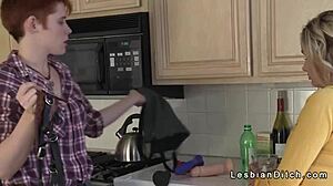 GINGER FISTS BLONDE HOUSEWIFE PUSSY TO SQUIRTING ORGASM!