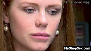 ella hughes caught shoplifting gets fucked by cop hard