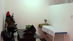 i catch the nurse getting super sexy in the doctor's office