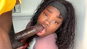 whoa, 11-inch stepbro cock gets sucked off by keisha minaj till cumshot!