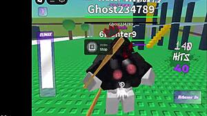 Brunette Fucks Hardcore in Roblox Game Action