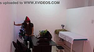 i catch the nurse getting super sexy in the doctor's office