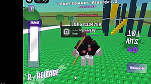 Brunette Fucks Hardcore in Roblox Game Action
