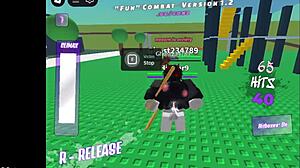 Brunette Fucks Hardcore in Roblox Game Action