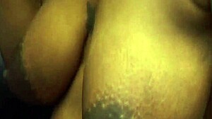 Barefoot Pregnant Ebony Gets Double Teamed Licked and Creampied