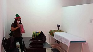 i catch the nurse getting super sexy in the doctor's office