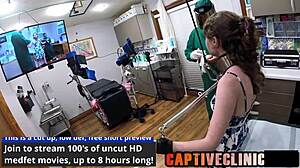 patient, spread wide for nurse serena morgan's latex glove domination in hospital pov?