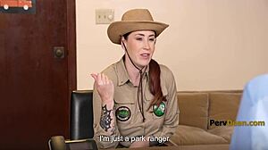 Perverted Principal Dominates Submissive Teacher Mommy on Desk