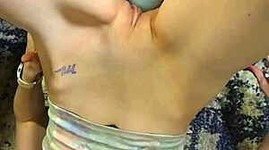 Homemade wife machine dildo fucks squirt gush