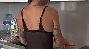 My brunette gf lingerie tease leads to juicy missionary creampie