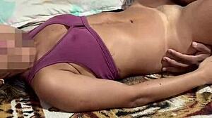 Wife Devoted to BBC in Bed Creampie