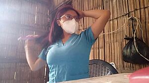 nurse masturbates after hospital shift craving real sex