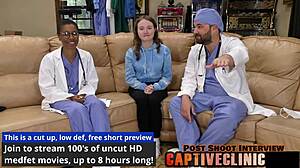 patient, spread wide for nurse serena morgan's latex glove domination in hospital pov?