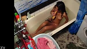 stepsis barely legal plays with herself on hidden cam