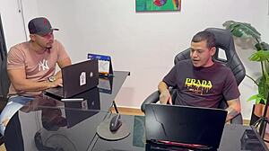 Skinny Latina Secretary Prostitute Earns Promotion with Creampie Anal