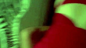 step sis in red lingerie gulps big cock cum breakfast