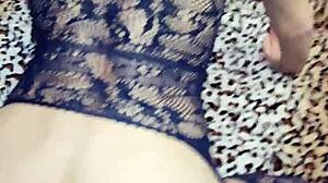 Skinny athletic milf takes rough homemade anal from mature amateur cock