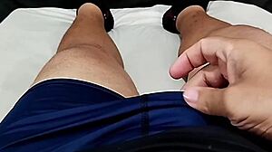 My Small Foreskin Cock Cums on Girlfriend's Juicy Tits